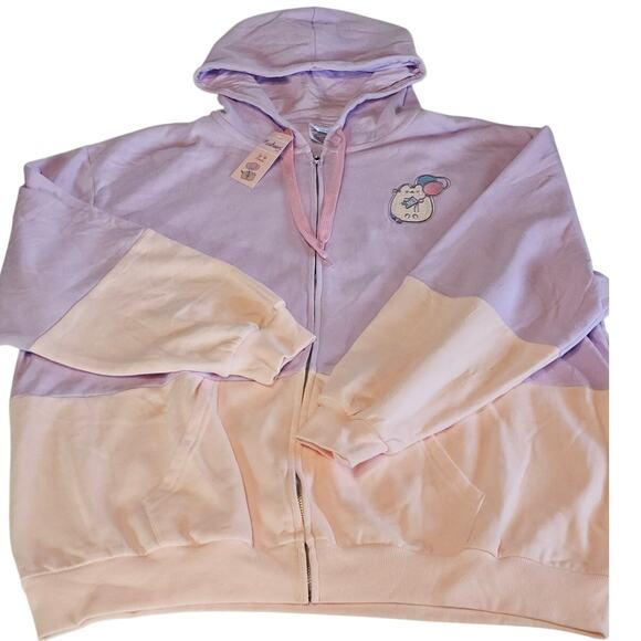 Pusheen Box Exclusive Zip Kawaii Hoodie Spring 2025 Carnival Pink Purple 3XL - Picture 3 of 11